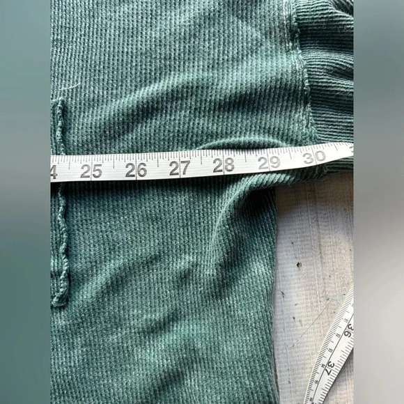 Altar’d State | waffle knit | oversized | crop | boxy | tee | xs - Picture 3 of 11